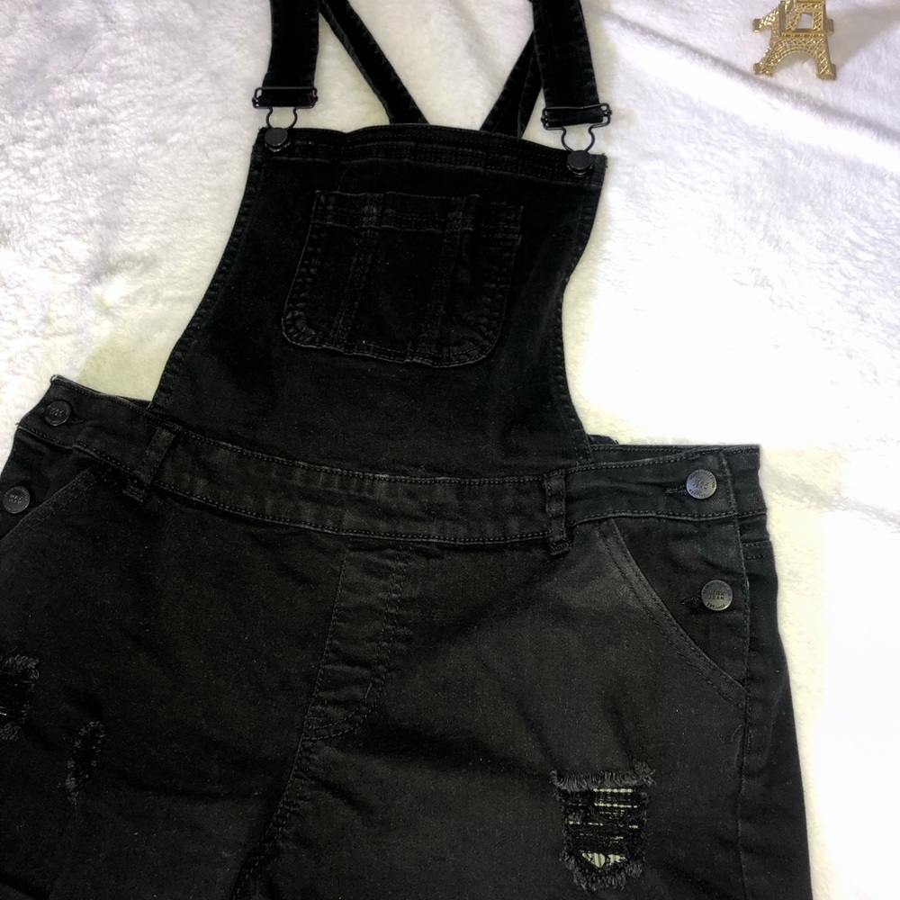 Black Shorts Overalls